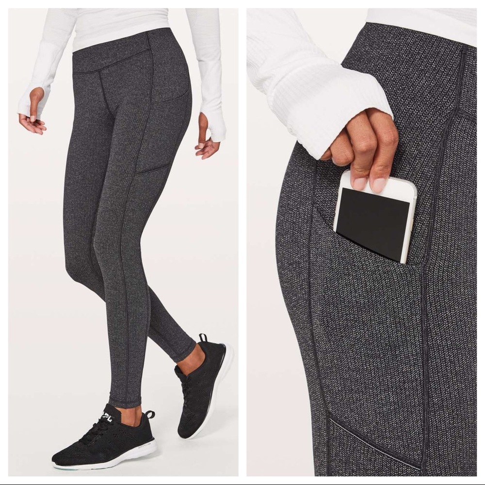 LULULEMON Speed Up Tight Black Heathered 10